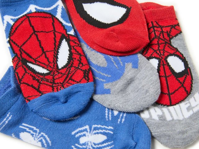 Spider-Man Kids' No Show Socks - 5 Pack