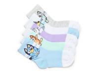 Bluey Kids' Crew Socks - 5 Pack Multicolor view