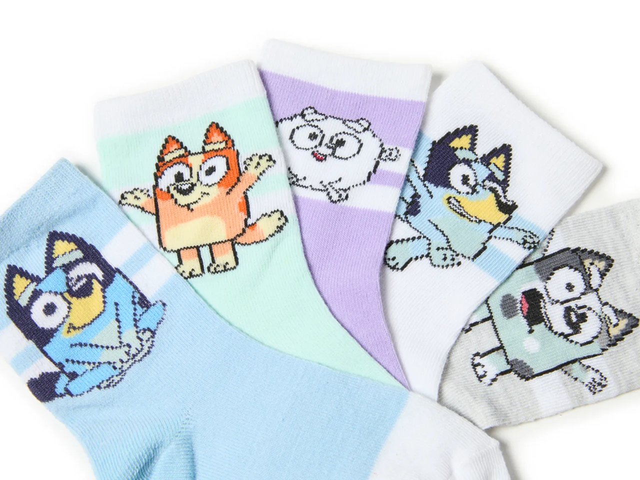 Bluey Kids' Crew Socks - 5 Pack