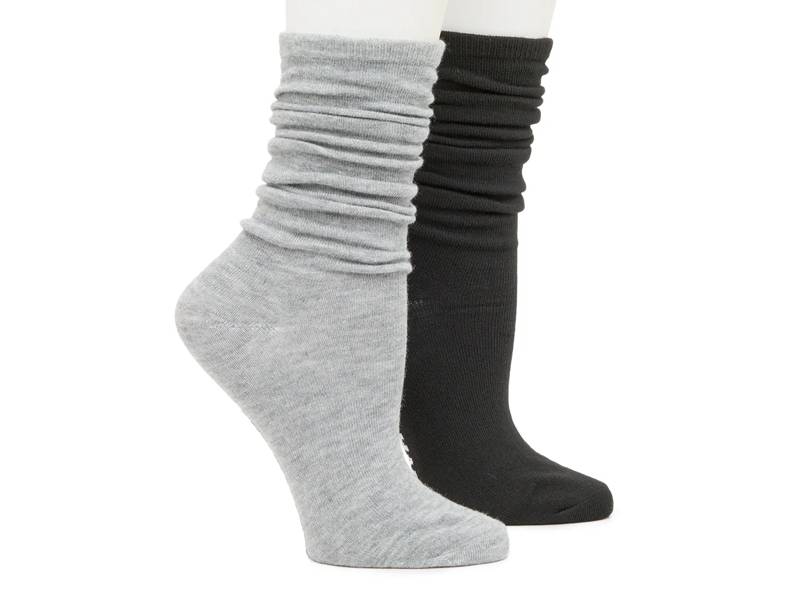 Solid Slouch Women's Crew Socks - 2 Pack
