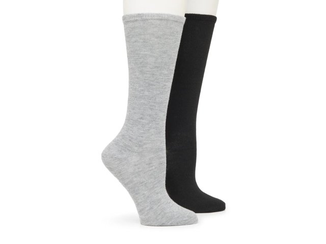 Solid Slouch Women's Crew Socks - 2 Pack