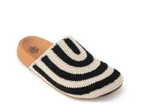 Bolinas Crochet Clog Black/White Stripes view