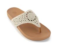 Everly Crochet Sandal Beige Medallion view