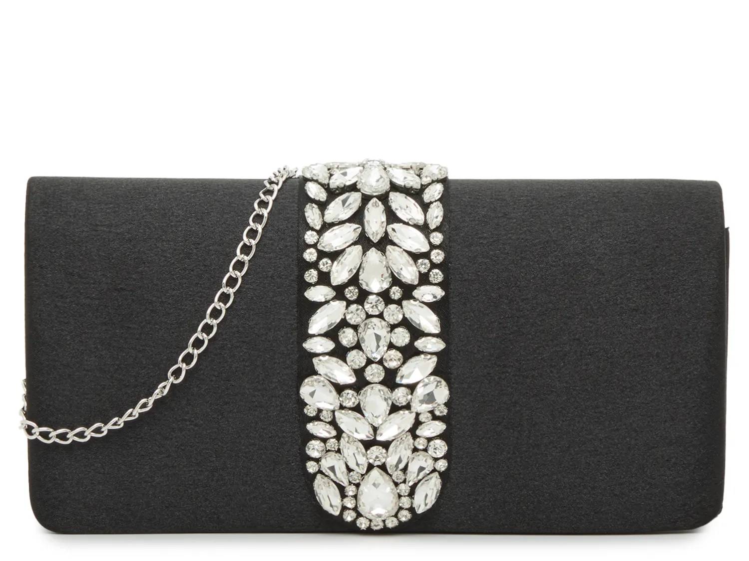 Crystal Satin Clutch