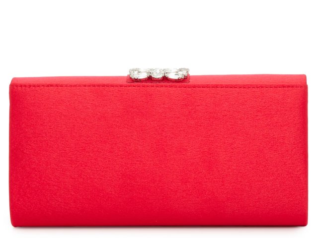 Crystal Satin Clutch