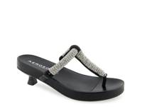 Crystal Rope Sandal Black view