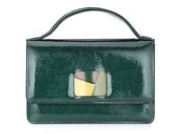 Sally Satchel Dark Green view