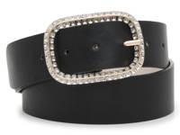 Bling Buckle Women's Belt Black view