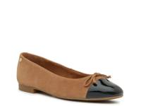 Violet Ballet Flat Tan Suede view