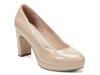 Carmen Platform Pump Beige Patent Synthetic view