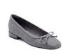 Sadie Ballet Flat Grey Fabric view