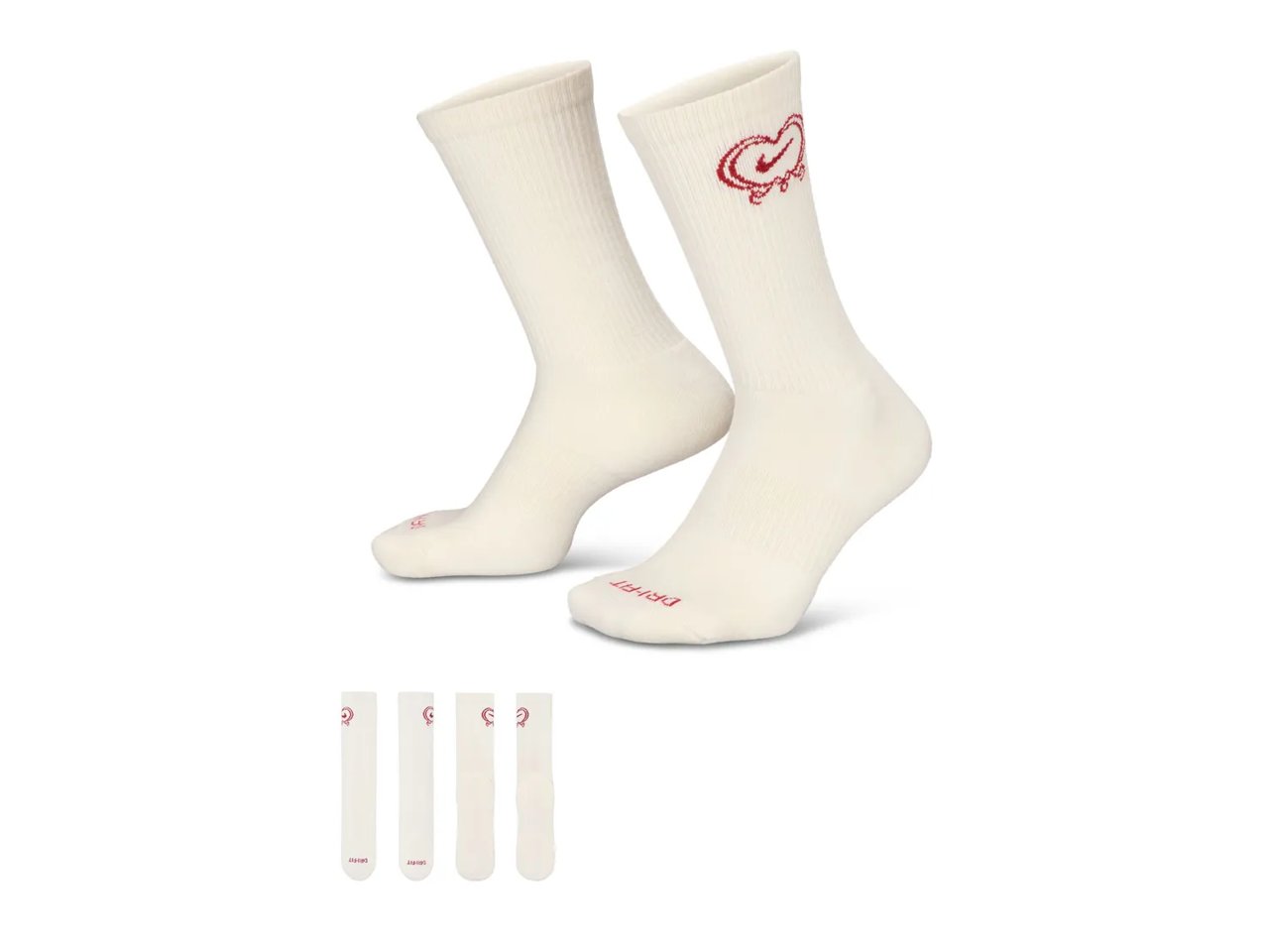Valentine's Day Cushioned Women's Crew Socks