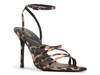 Solania Sandal Black/Brown Leopard Print Satin view