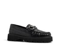 Danrose Platform Loafer Black Croc Print Synthetic view