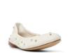 Lottie Ballet Flat Bone White view