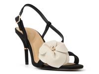Juliette Sandal Black Leather & Fabric view