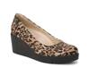 About Time Wedge Pump Light Brown Leopard Print view