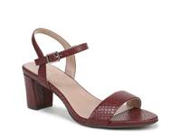 Bristol Sandal Dark Red Snake Print view