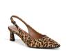 Tansy Pump Black/Brown Leopard Print Fabric view