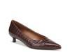 Natalia Pump Brown Croc Print Leather view