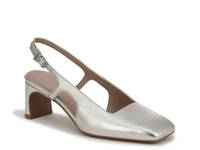 Carmen Pump Silver Leather view