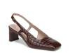 Carmen Pump Cappuccino Croc Print Leather view