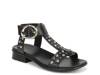 Brandy Stud Sandal Black Leather view