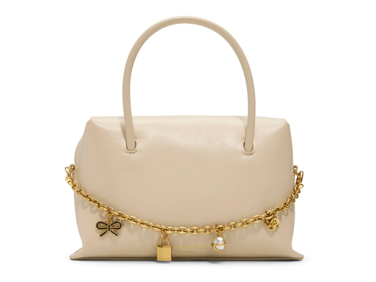 Vera Charm Leather Satchel