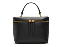Tia Leather Satchel Black view