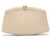 Aster Leather Clutch Off White view