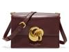 Rosalie Leather Crossbody Bag Burgundy view