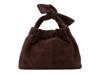 Emily Bucket Bag Dark Brown Suede view