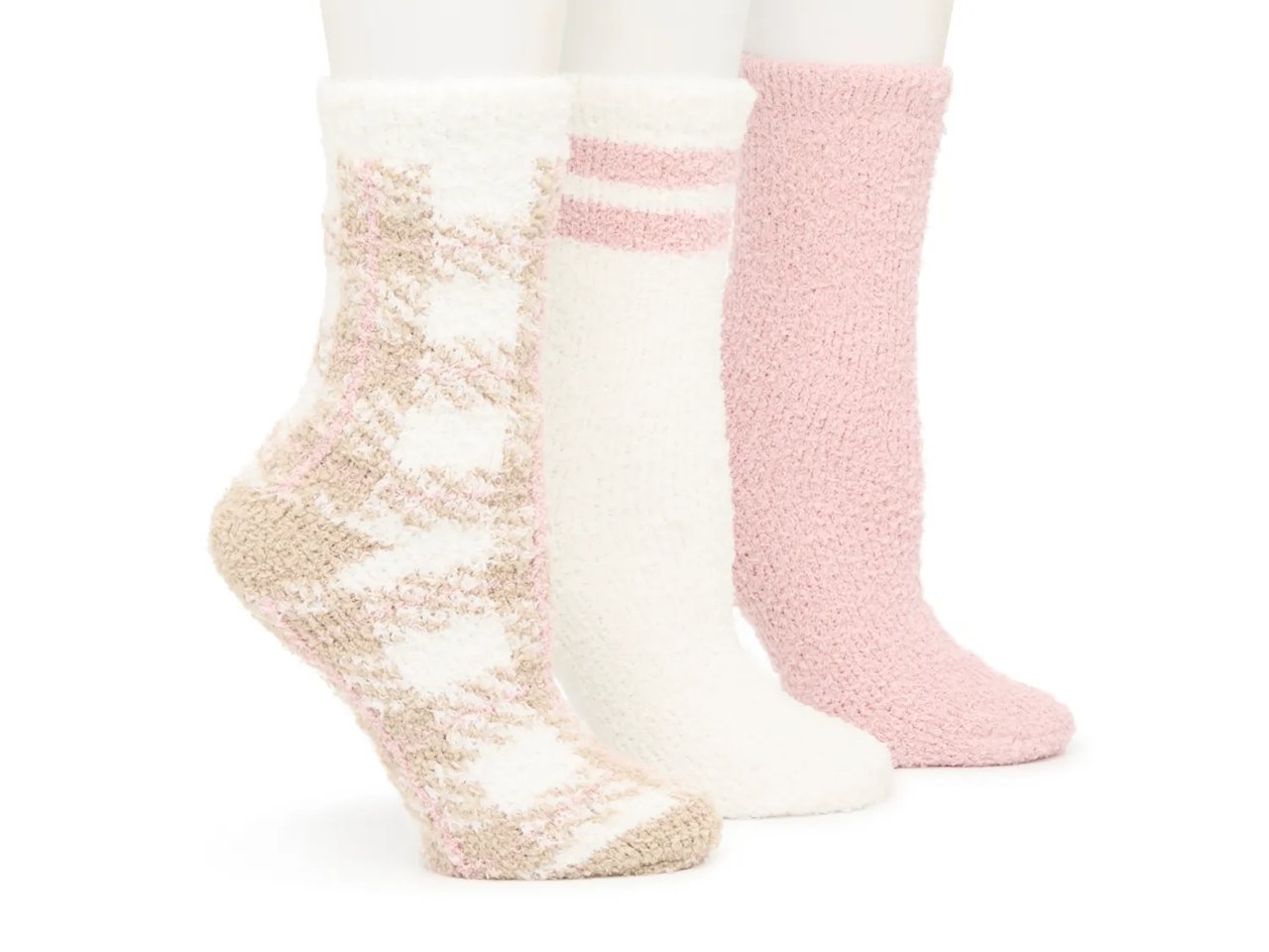 Cozy Lounge Pattern Women's Crew Socks - 3pk
