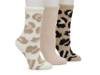 Cozy Lounge Leopard Women's Crew Socks - 3pk Multicolor view