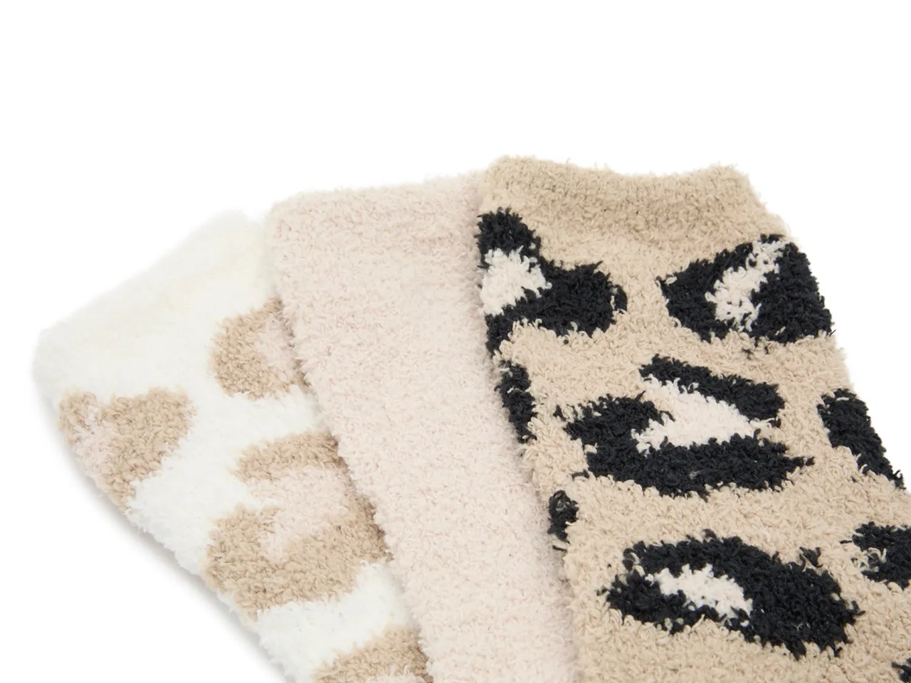 Cozy Lounge Leopard Women's Crew Socks - 3pk