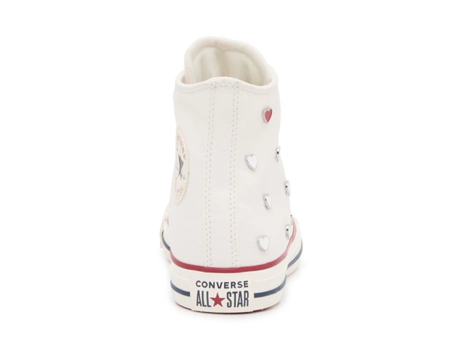 Chuck Taylor All Star White Hearts High-Top Sneaker - Women's