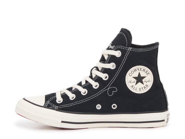 Chuck Taylor All Star Black Hearts High-Top Sneaker - Women's
