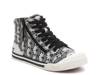 Jazzin High-Top Sneaker White/Grey Daisy Print view