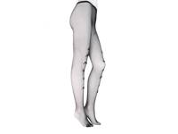 Bow Fishnet Women's Tights Black view