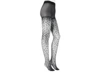 Sheer Leopard Tights Black Leopard Print view