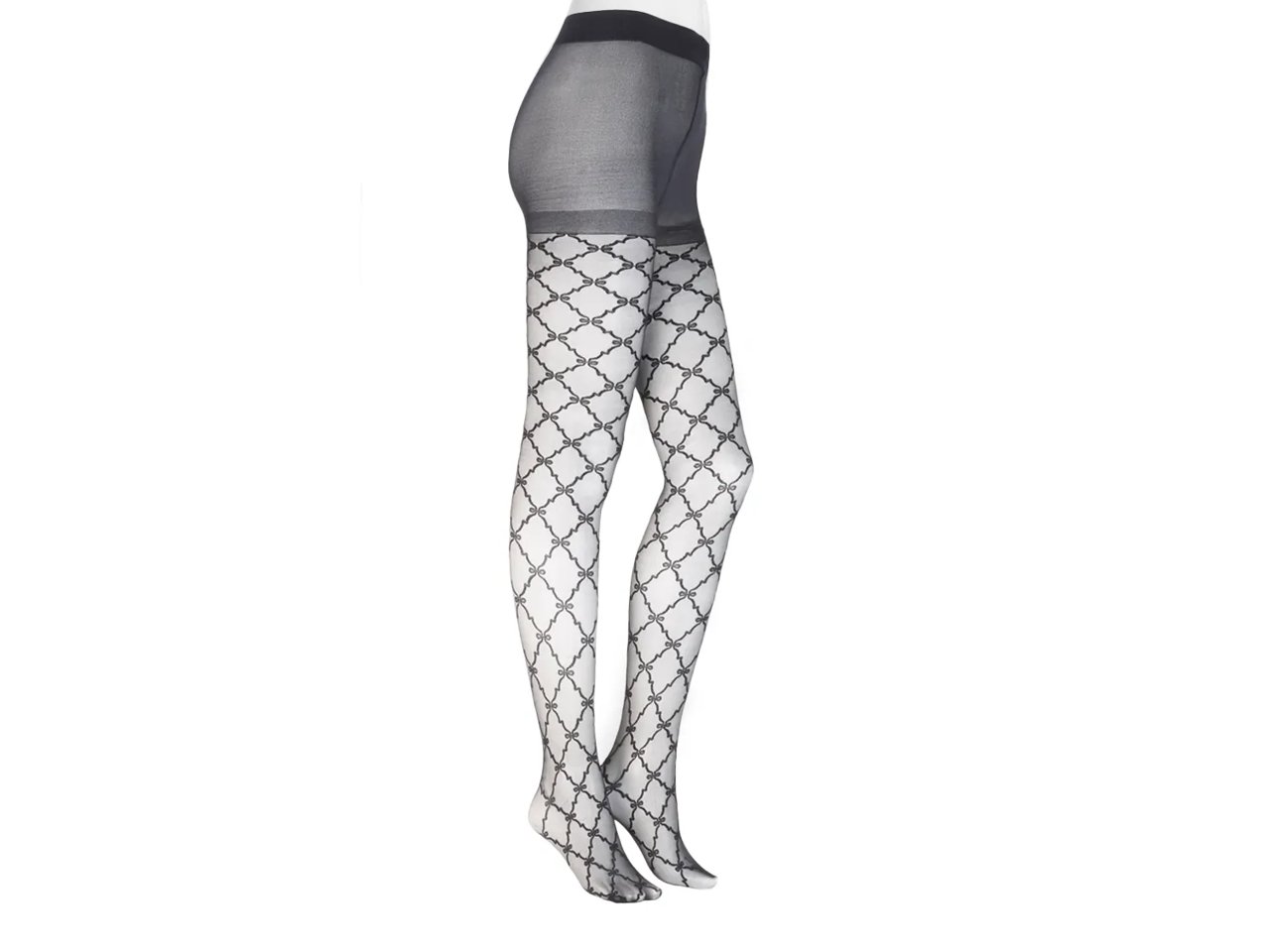 Bow Lattice Sheer Tights