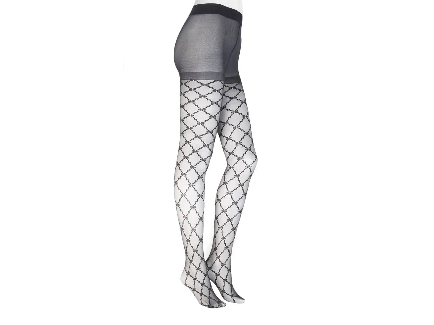 Bow Lattice Sheer Tights