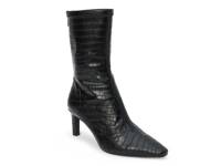 Clara Boot Black Croc Embossed view