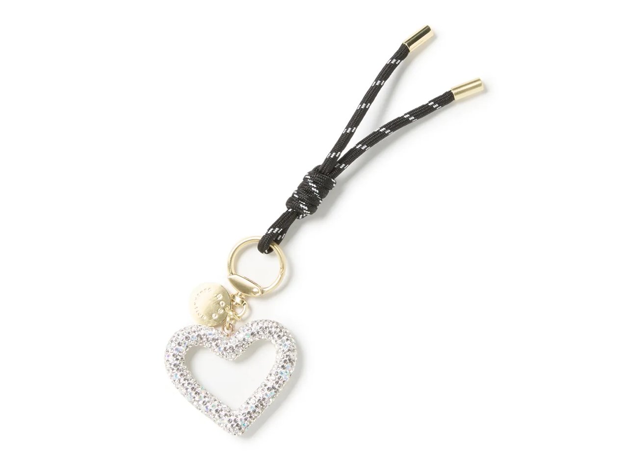 Rhinestone Heart Bag Charm