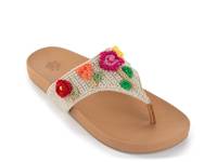 Everly Crochet Sandal Beige Floral view