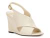 Ameira Wedge Sandal Cream White Leather view