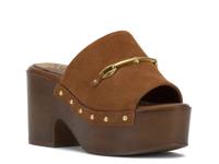Efellan Platform Sandal Burnt Sugar Suede view