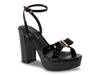Daisee Platform Sandal Black view