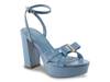 Daisee Platform Sandal Blue view