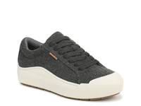 Time Off Platform Sneaker - Women's Charcoal Grey Fabric view